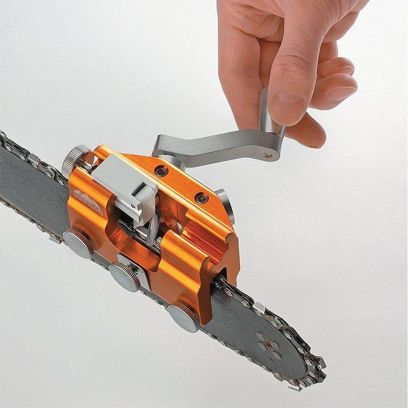 Chainsaw Chain Sharpener with Hand Crank for Precise Sharpening