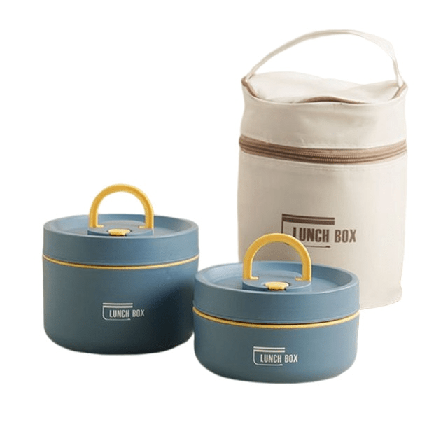Insulated Stainless Steel Lunch Box with Carry Bag for Hot Meals