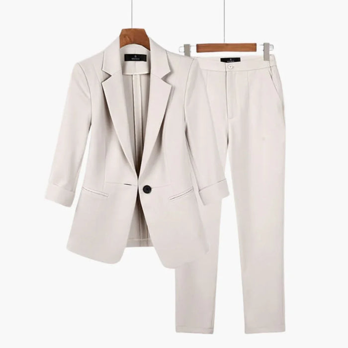 Elegantes Blazer- und Hosen-Set für Damen – perfekter Anzug