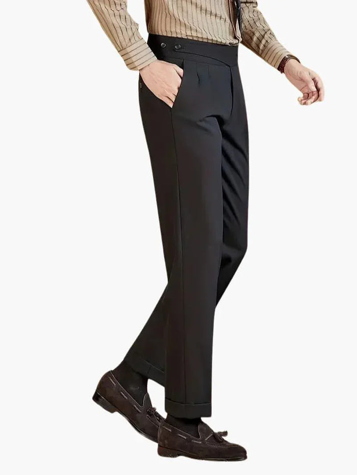 Pantaloni eleganti da completo invernali da uomo, caldi ed eleganti