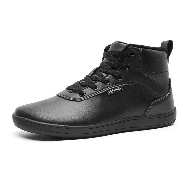 Sneaker alte da donna con lacci e fodera calda