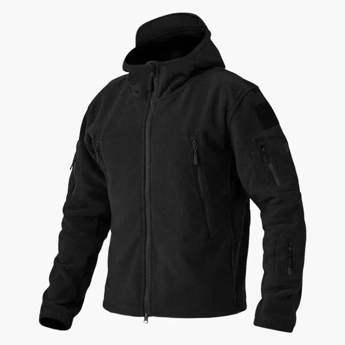 Herrjacka i fleece med flera fickor