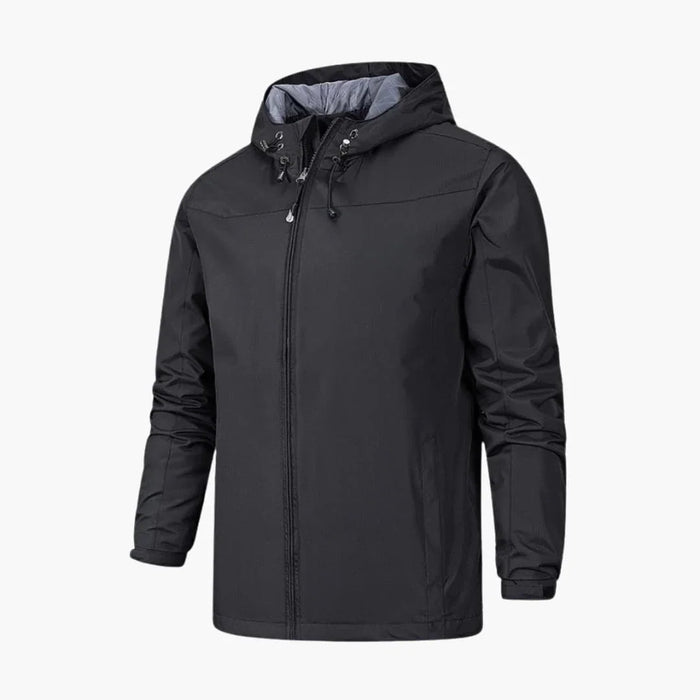 Herren Regenjacke mit durchgehendem Reißverschluss