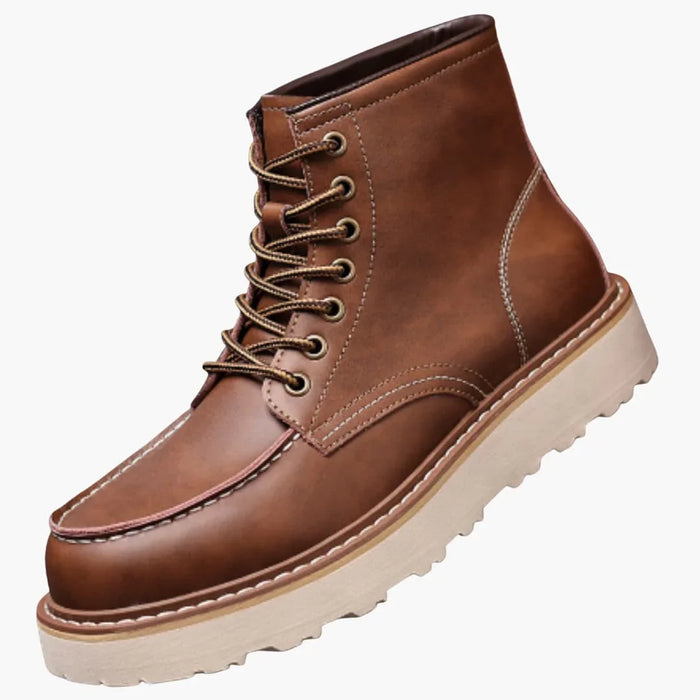 Botas de invierno de hombre con caña acolchada y cierre de cordones