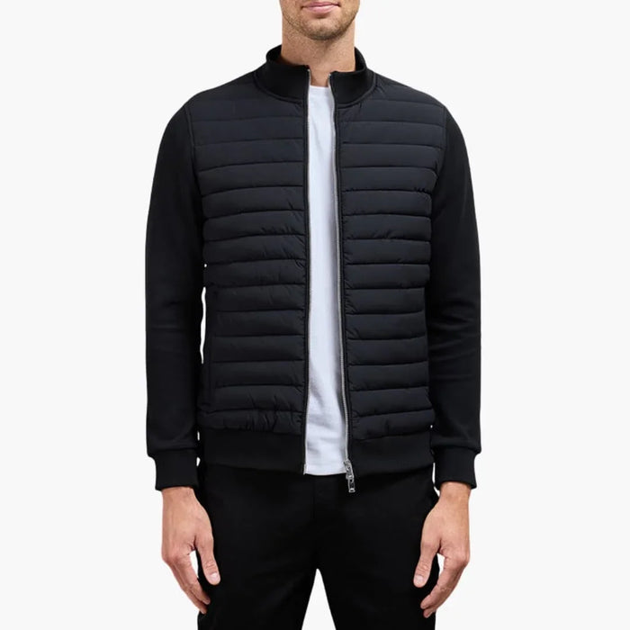 Steppjacke für Herren mit Stehkragen und Reißverschluss