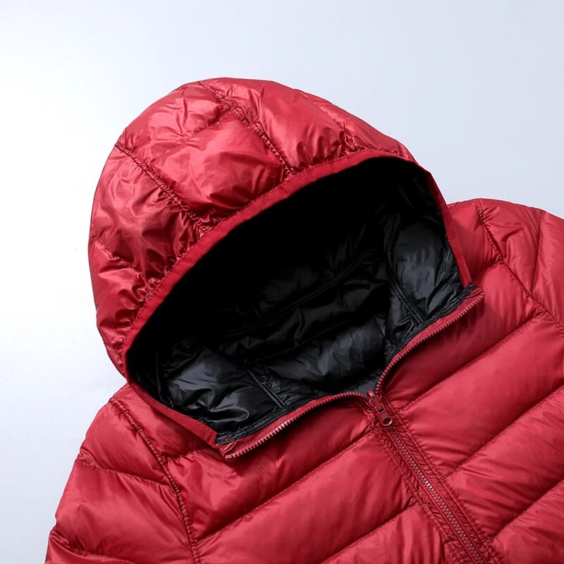 Women's Reversible Down Jacket with Fitted Silhouette