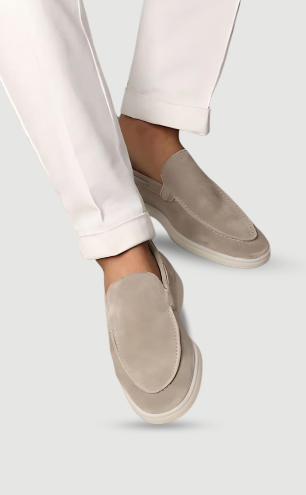 Mocassini da uomo senza lacci con suola a contrasto, per un look casual elegante