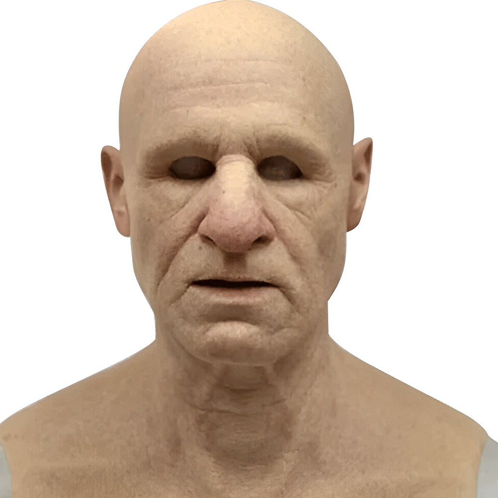 Unisex Realistic Latex Face Mask with Movable Mouth for Cosplay