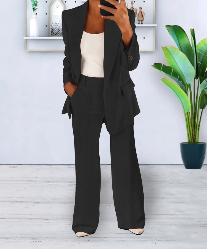 Damen-Hosenanzug, zweiteilig, mit Blazer und Hose