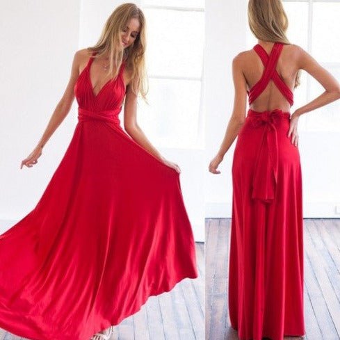 Robe longue de soirée pour femme, idéale pour les fêtes et les sorties